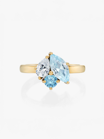 Zia-ring med födelsesten