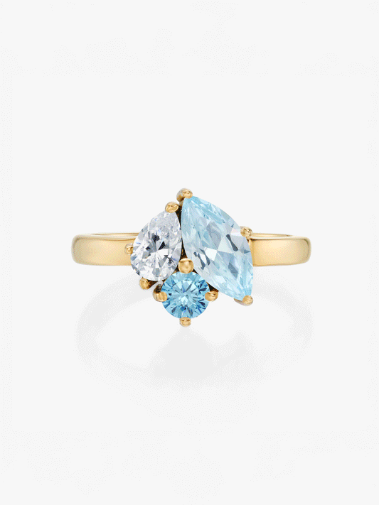 Zia-ring med födelsesten